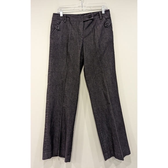 Sandro Sport Grey Straight Leg Pants Size 6 - Picture 1 of 4